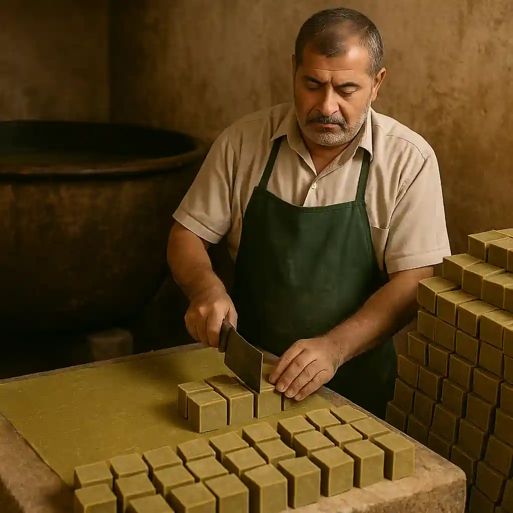 Fabrication du savon d’Alep