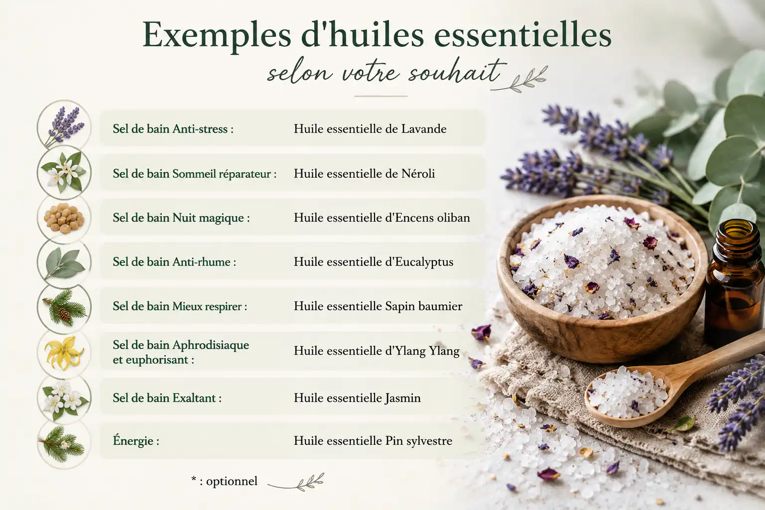 exemple huiles essentielles selon votre souhait