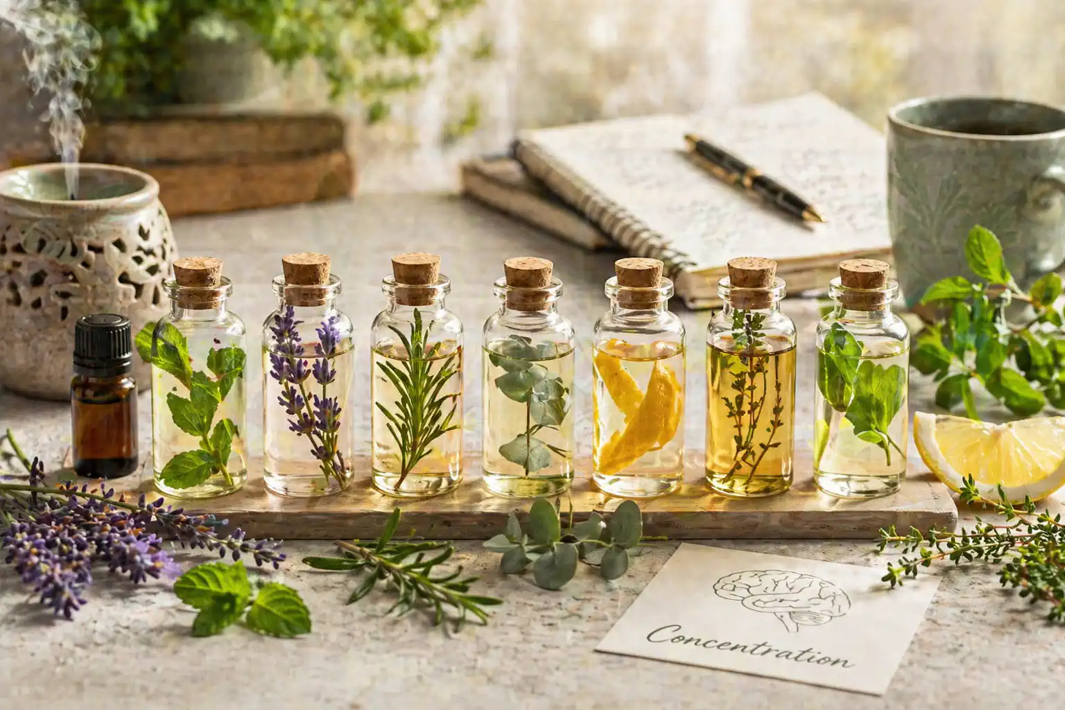 Huiles essentielles et concentration : les alliées&hellip;