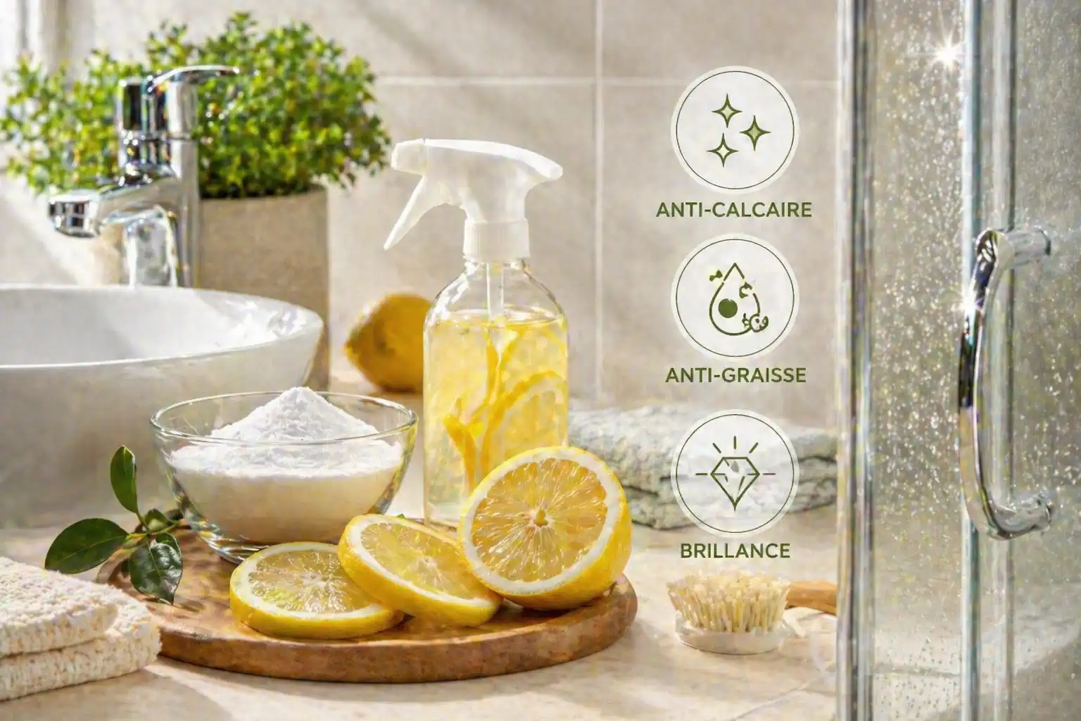 Le citron : l'ingrédient magique de la salle de bain